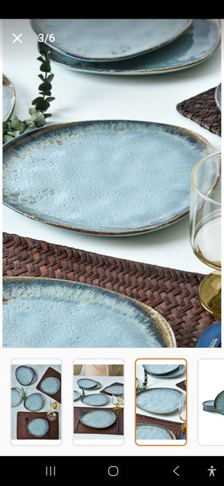 Керамични чинии за торта 23.см 6бр.