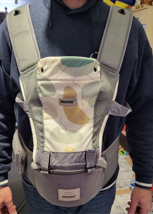 Marsupiu ergonomic Mavio cu scaunel, 6 pozitii