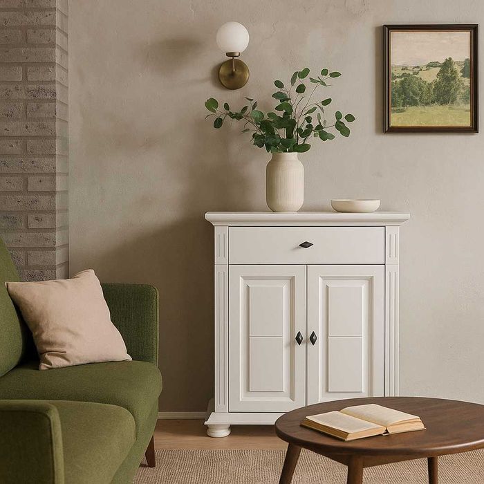 Comoda din lemn masiv Verona, 2 usi + 1 sertar