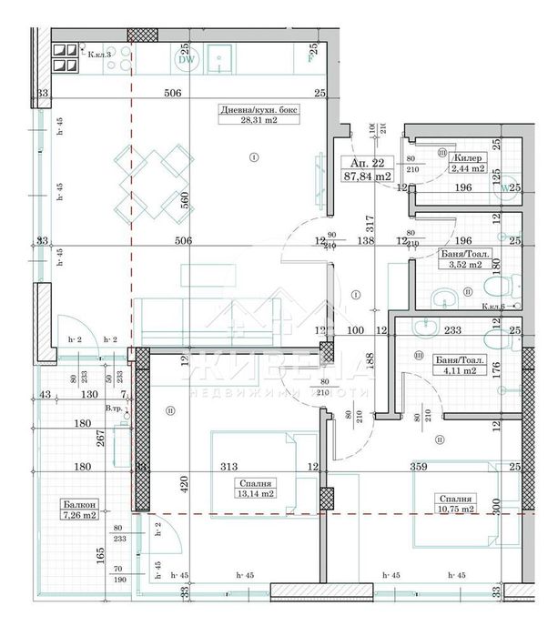 Продава 3-стаен апартамент, кв. Левски, площ 102 кв.м, БДС