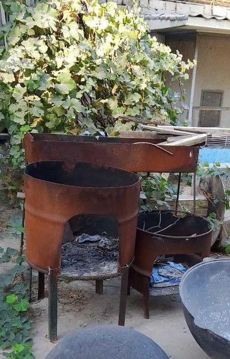 2 очага под казан 30 л и 50 литров