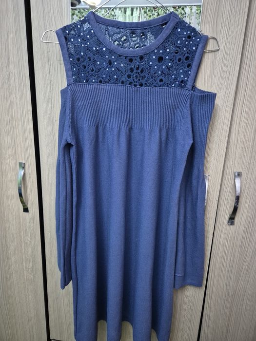 Rochie(bluza) tricotată cu cristale
