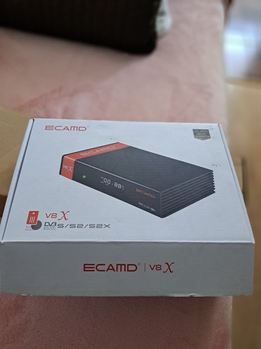 Receptor TV Satellite, suport DVB-S/S2/S2X, WIFI 2.4G ECAMD v8x