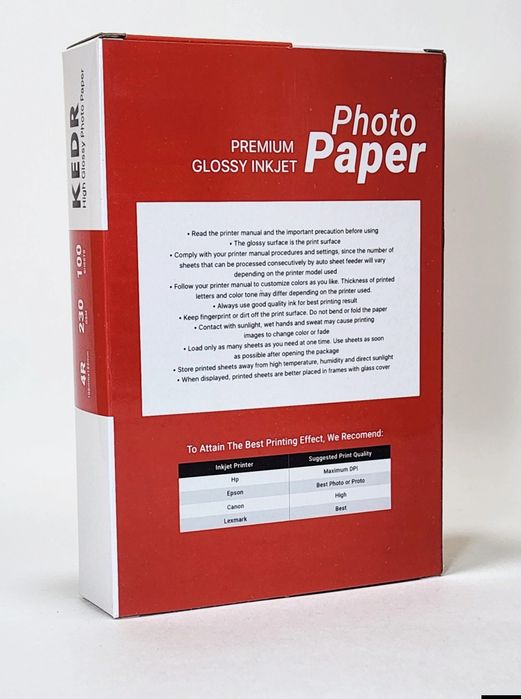 Professional foto qogʻoz A4 formatda 10/ 15sm razmerida