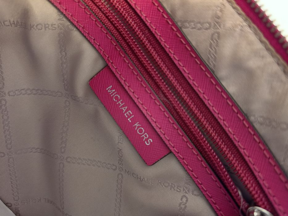 Geantă Michael kors- roz fucsia piele naturală
