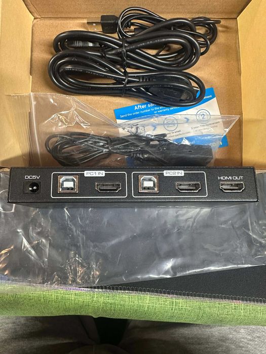 KVM превключвател HDMI, USB, 1920 x 1080 пиксела, 3840 x 2160 пиксела