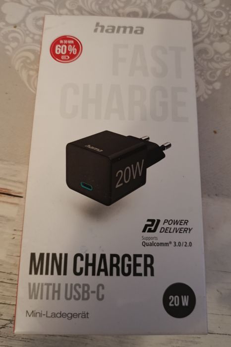 Incarcator retea HAMA 201649, 1x USB-C, 20W Power,Quick charge