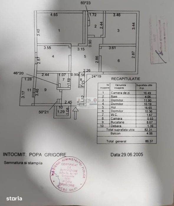 Apartament 4 camere decomandat, 86.37 mp/ renovat premium/ Tecuci