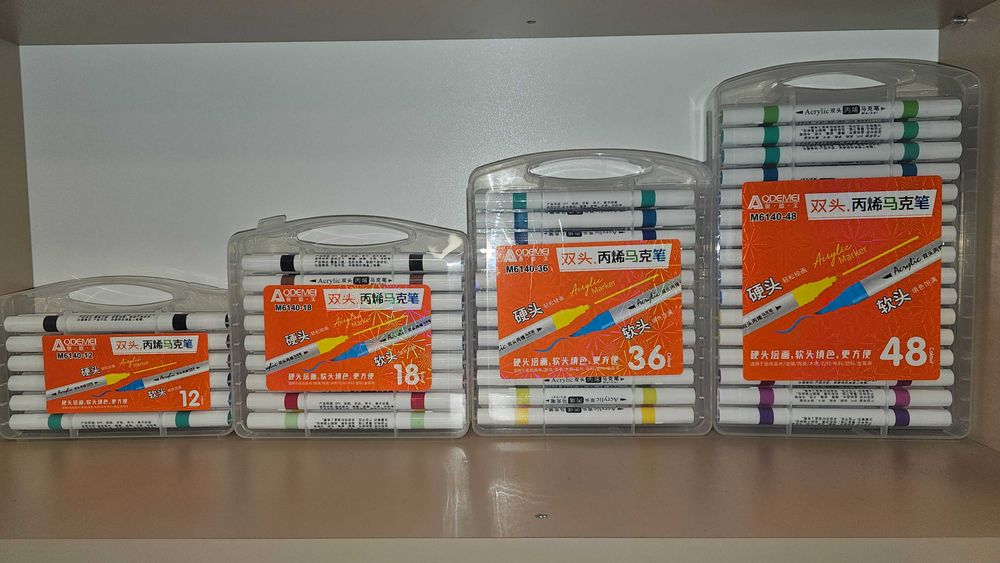 Всички модели двувърхи и едновърхи акрилни маркери