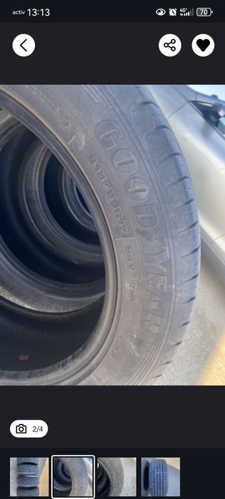 Продаю летние покрышки 4 штук состояние хорошее