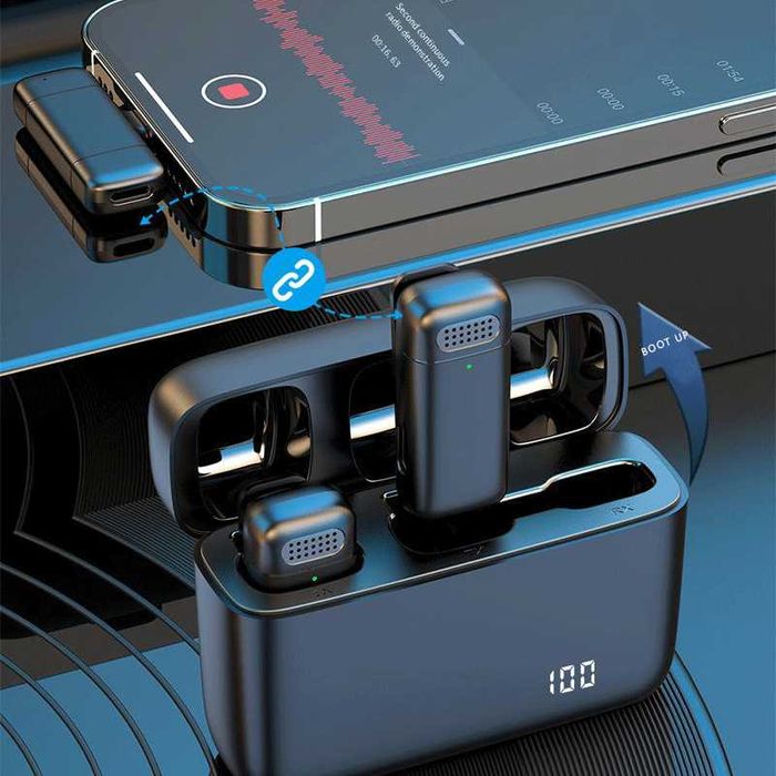 Microfon Lavaliera ptr Smartphone Camera Wireless