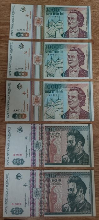 Bancnote vechi serii consecutive