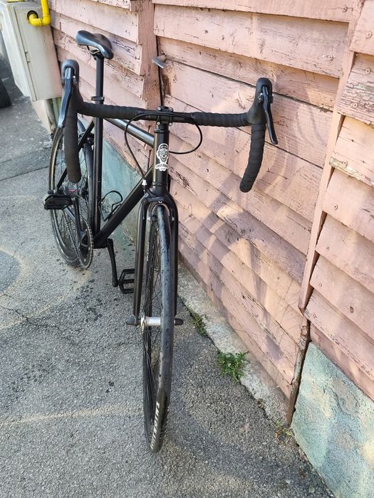 Bicicleta cursiera Fixie Inc. schimbator Sram Automatix 2 viteze autom
