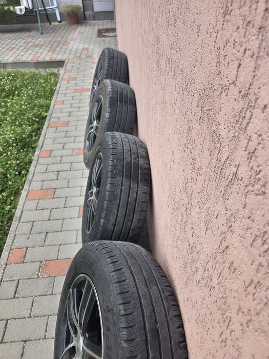 Set roti pe 16, jante Dezent, cauciucuri vara Hankook Vantra LT R16C