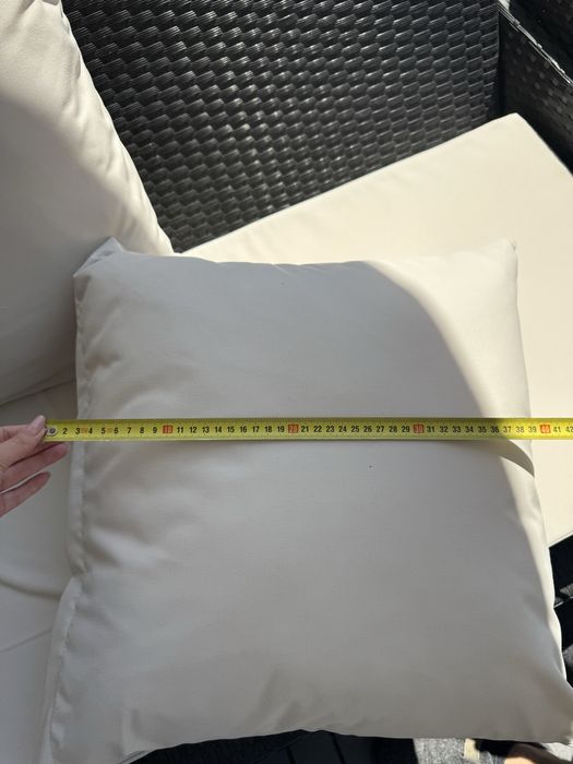 Perne de exterior gradina cu vatelina bej