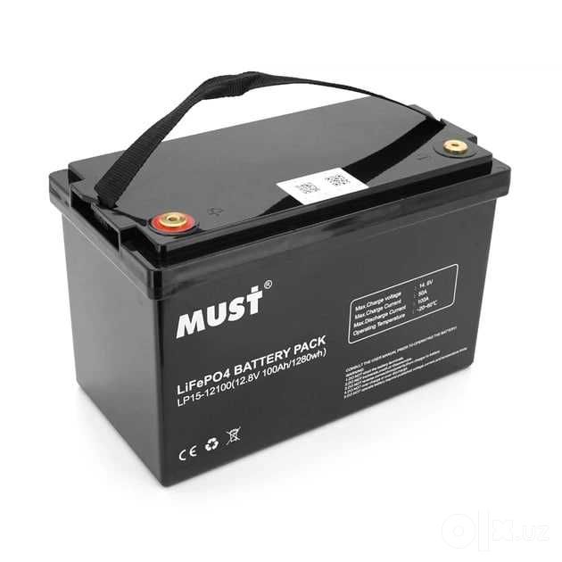 Аккумулятор MUST LiFePO4 12.8V 100Ah Bluetooth