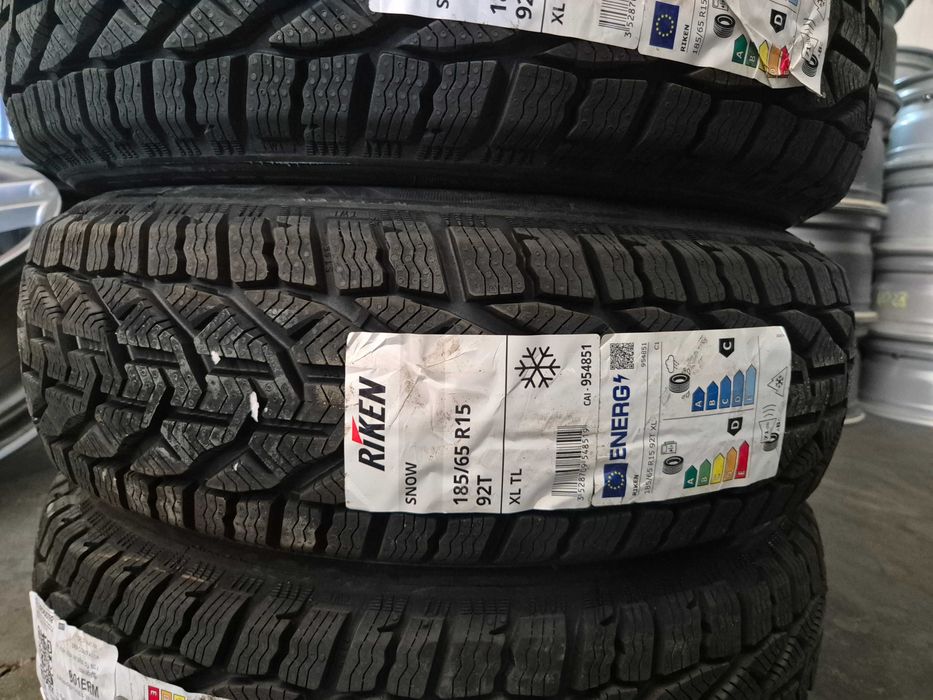 4 Anvelope M+S IARNA - 185/65/15 92T XL - RIKEN Snow - NOI - DOT 2025 !