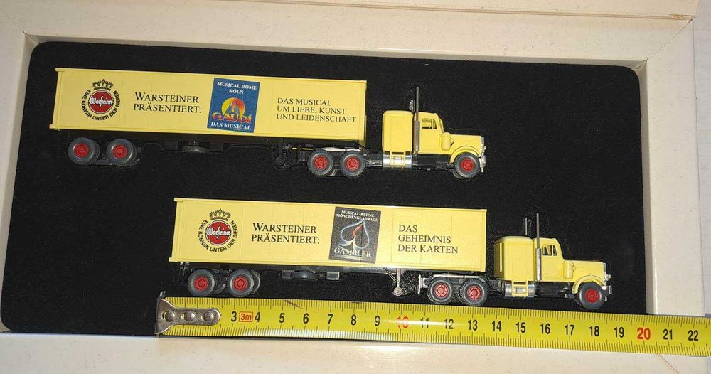 Vand un set aniversar de 2 camioane americane , scara Ho, made Wiking