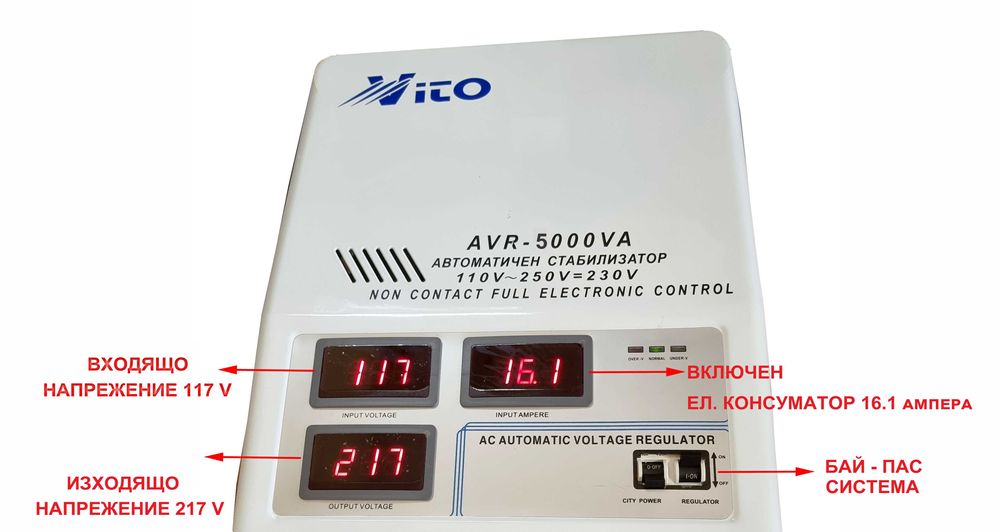 5000VA НИСКО ВОЛТАЖНИ СУПЕР ПРЕЦИЗНИ Стабилизатори За ток и напрежение