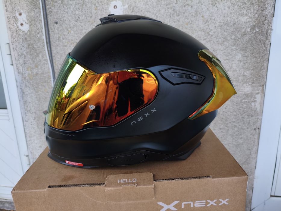 Каска NEXX Y100R Subsonic black red matt