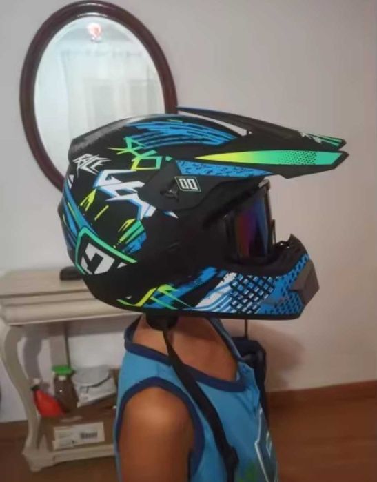 Casca Moto Copii Casca Trotineta Electrica Moto Scuter ATV Enduro Motocross