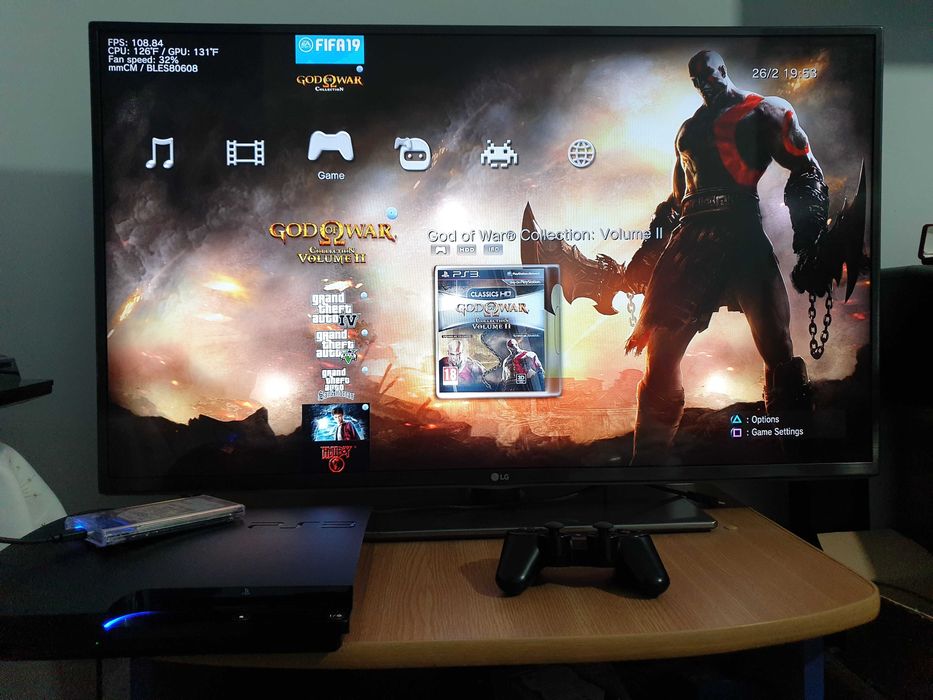 PS3 modat CFW OC SSD 240 GB + 65 jocuri (GTA, Red Dead, Castlevania)