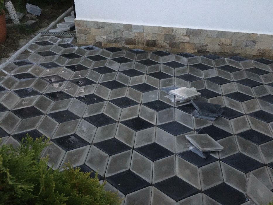 Pavele Pavaje din beton comprimat aditivat - Model Retea 2 Combi