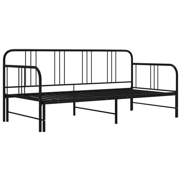 Vand cadru pat / canapea extensibila, negru, 90 x 200 cm