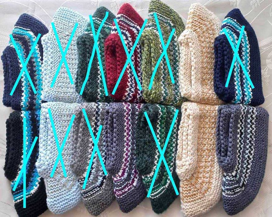 Домашно плетени терлици (мъжки, дамски и детски)