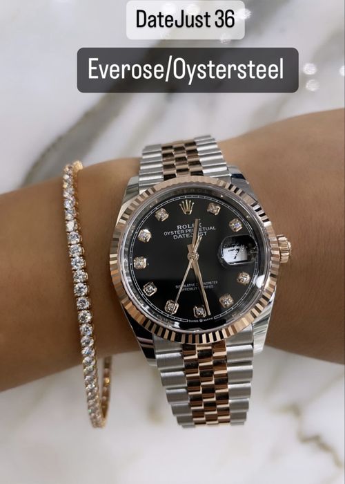 Rolex Date-Just Diamond 36 Everose Gold ETA 3235