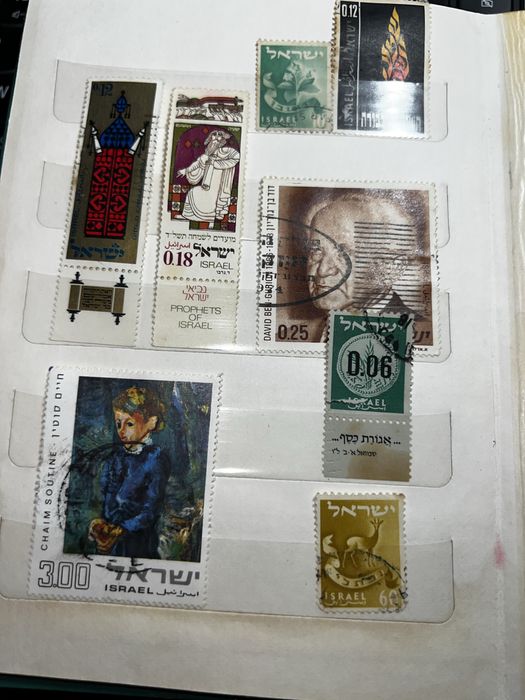 Colecție timbre vechi - Europa, Israel, Africa, Asia, America de Sud