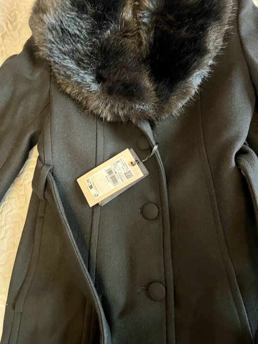 Черно палто Mango S- р-р