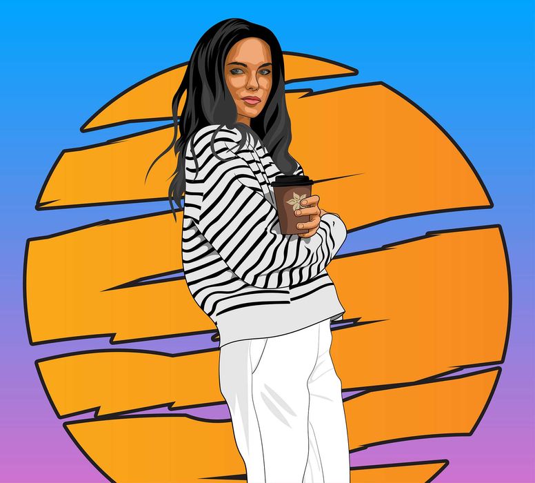 Portrete vectoriale dupa poza cap / full body, avatare, facebook