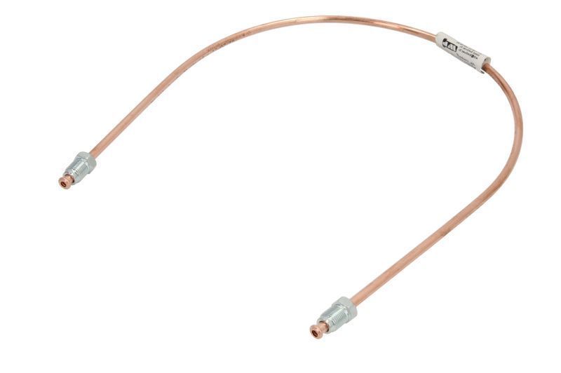 Conducta frana cupru cu niplu diametru 4,75 mm, filet exterior, Grosime perete 0,9 mm, filet M10x1/M10x1, lungime 600 mm