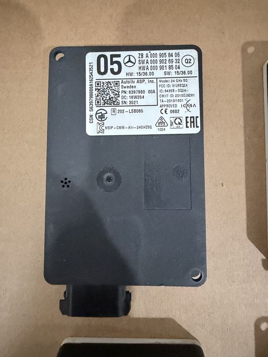 Distronic / Blind assist Mercedes A B C CLA CLS GLA GLC GLE S ML