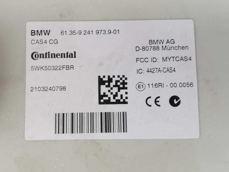 Kit pornire Bmw motor N57 F01, F06, F07, F10 F11 Ecu , cas4 ,  chei