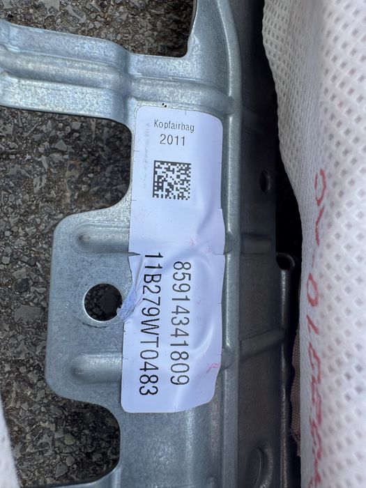 Airbag Еърбег завеси BMW F10 F11 / БМВ Ф10 Ф11 2011