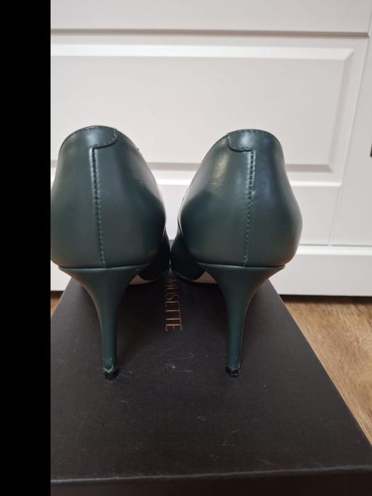 Pantofi stiletto Musette, mărimea 38, model Ella, piele