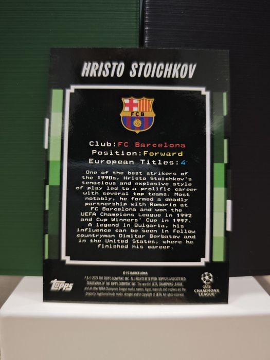 Номерирана Колекционерска карта на Христо Стоичков Topps Decades