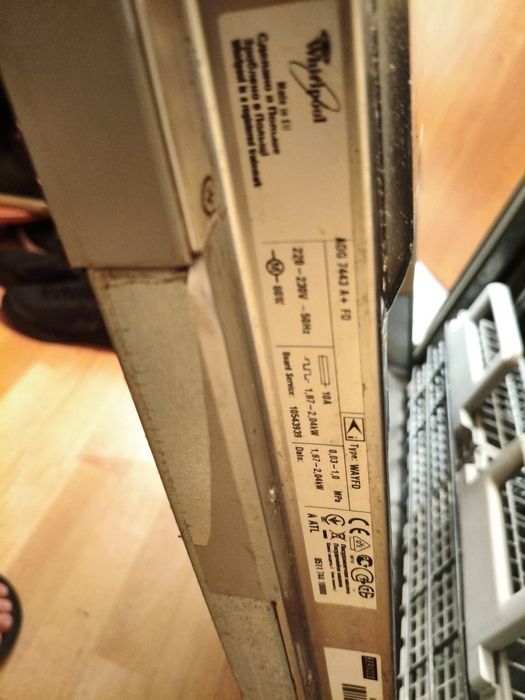 Миялна за вграждане за части WHIRLPOOL adg 7443 a+ fd