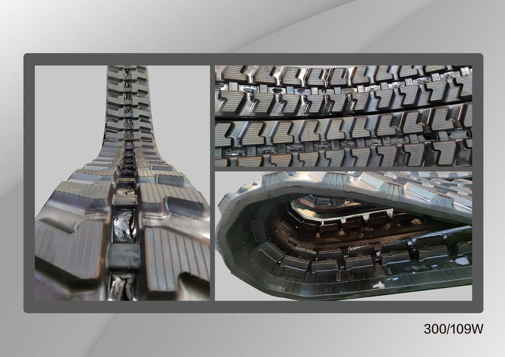 Șenilă  cauciuc  300 x 109 x 38W