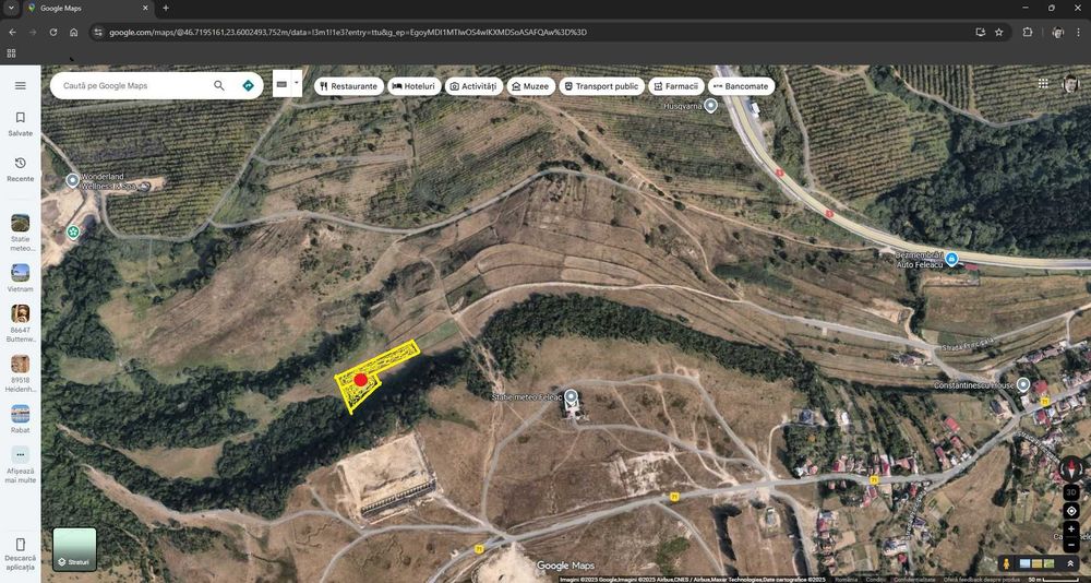 Vand/schimb 4000mp intravilan Feleacu cadastru+CU; super panorama Cluj