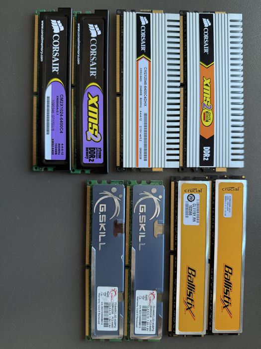 DDR2 800MHz PC2-6400 1gb 2gb 4gb