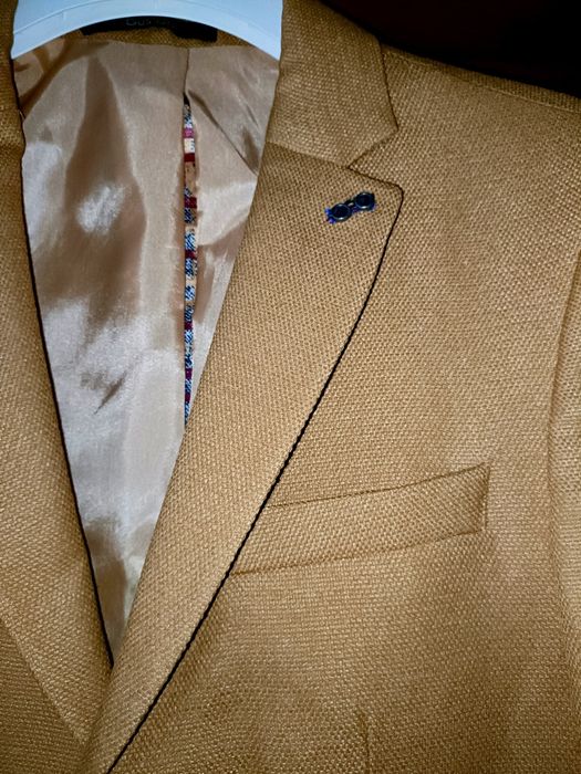 Sacou elegant galben mustar