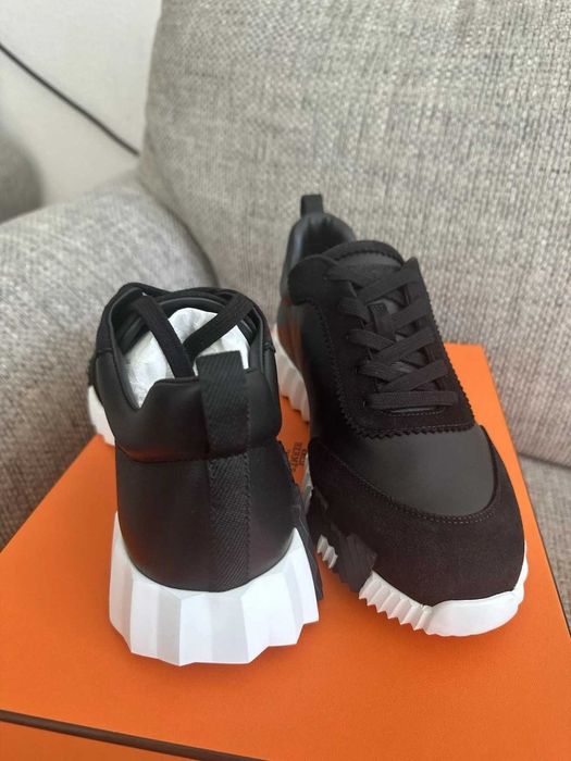 Hermes Хермес Paris Bouncing Sneakers Black and White (40-45 номер) LUX CLASS