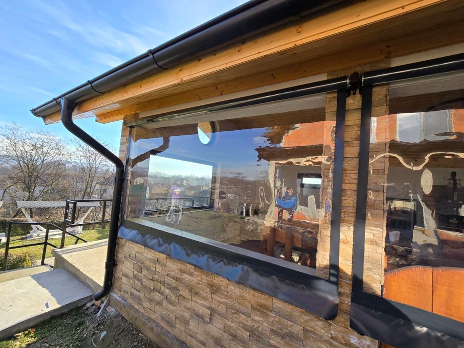 Folie terasa/ terase / foișoare 0,8 mm Transparenta