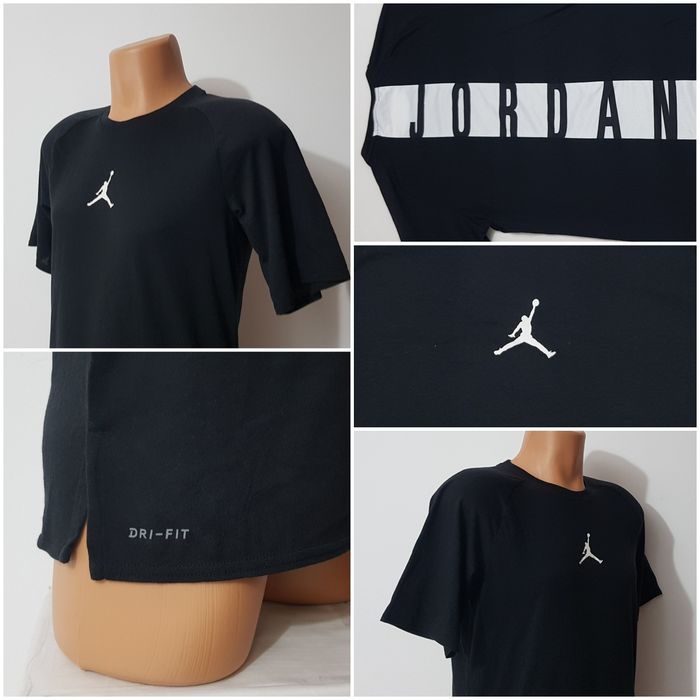 Tricou Jordan 23 ALPHA DRY negru, mărimea S ptr bărbați