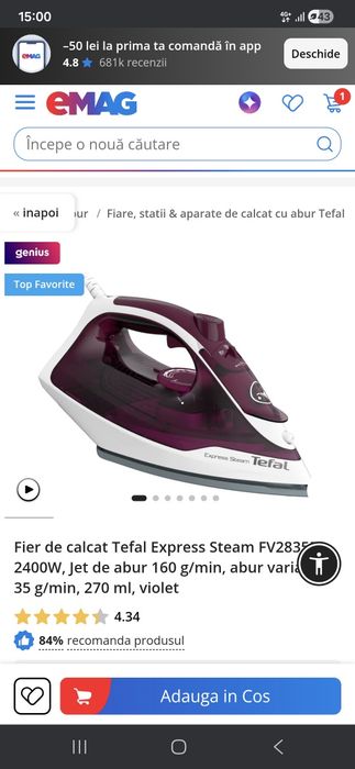 Fier de călcat Tefal