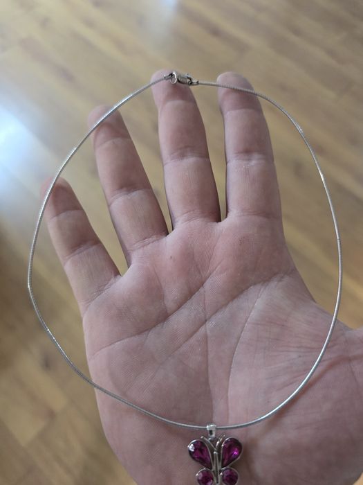 Lănțișor argint cu fluturaș