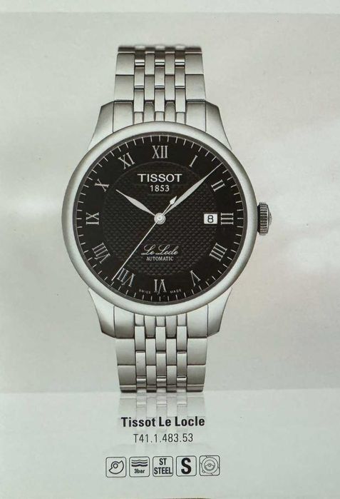 Мужские наручные механические часы "Tissot Le Locle"